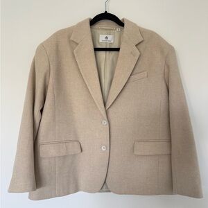 Babaton Oversized Beige Blazer